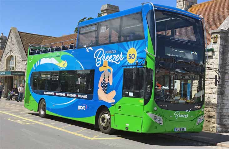 Morebus Volvo B5TL MCV EvoSeti 1705 Purbeck Breezer